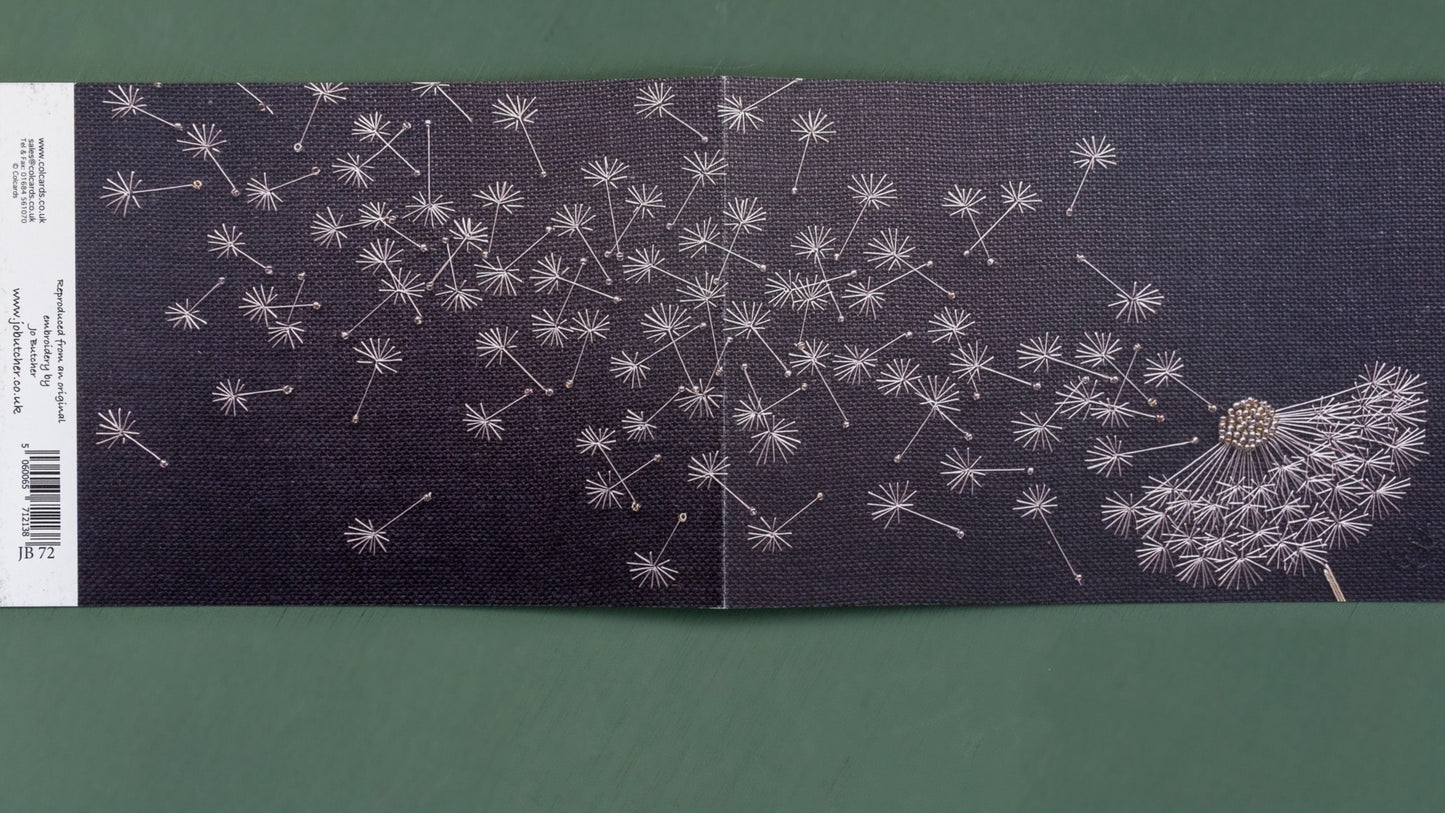 opened up and the seeds from this dandelion clock blown in the wind are carried further.