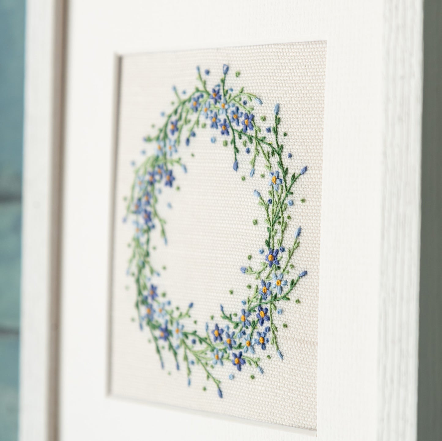 close up of framed completed kit.