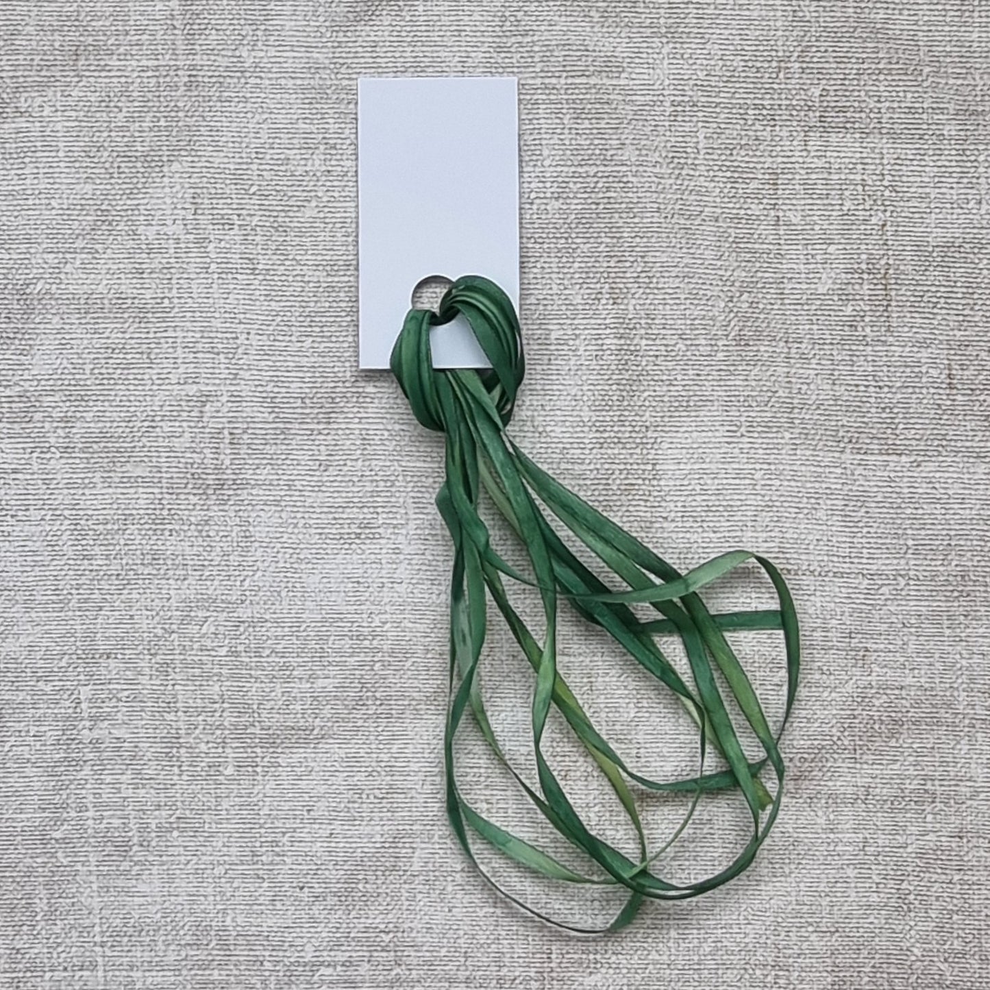 No.126 4mm forest shade hand dyed silk ribbon