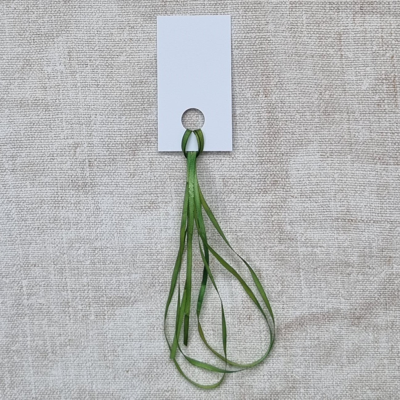 No.24 2mm light pine hand dyed silk ribbon