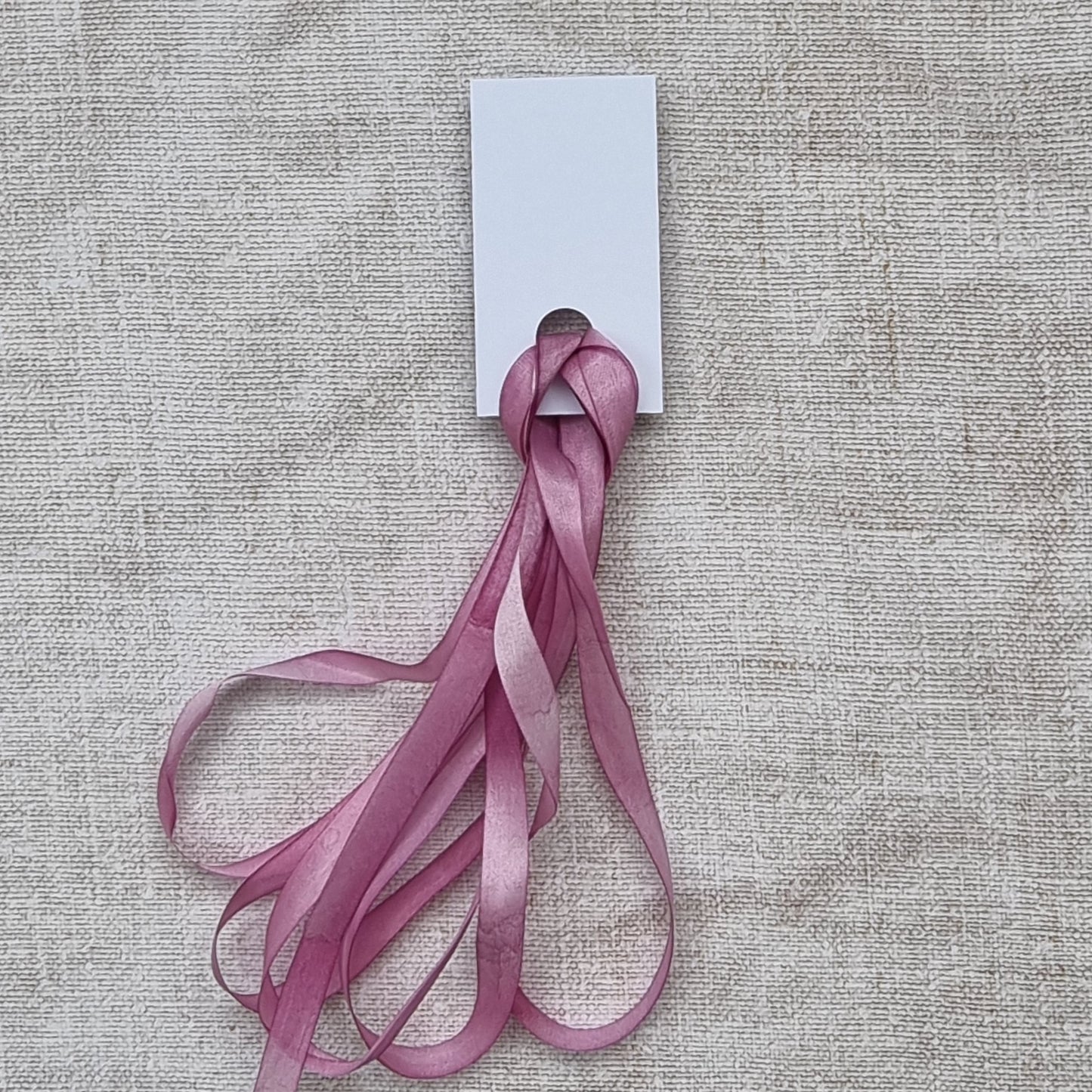 No.44 7mm Rose Ash hand dyed silk ribbon
