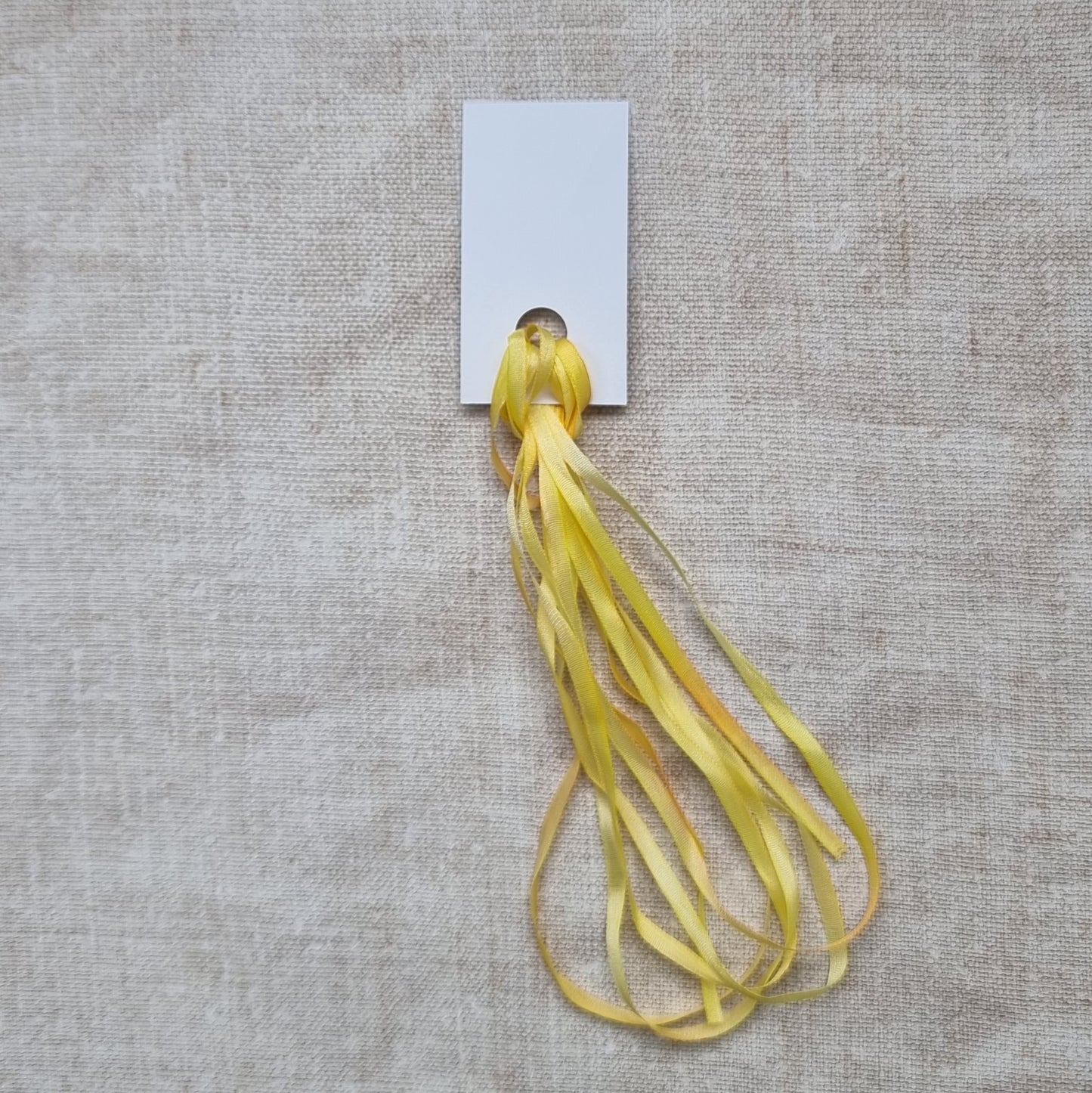 No.54 4mm buttercup hand dyed silk ribbon