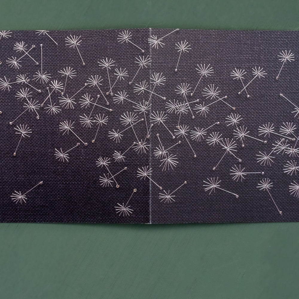 opened up and the seeds from this dandelion clock blown in the wind are carried further.