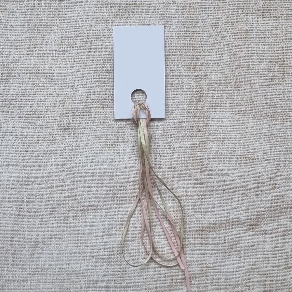 No.124 2mm protea grey hand dyed silk ribbon