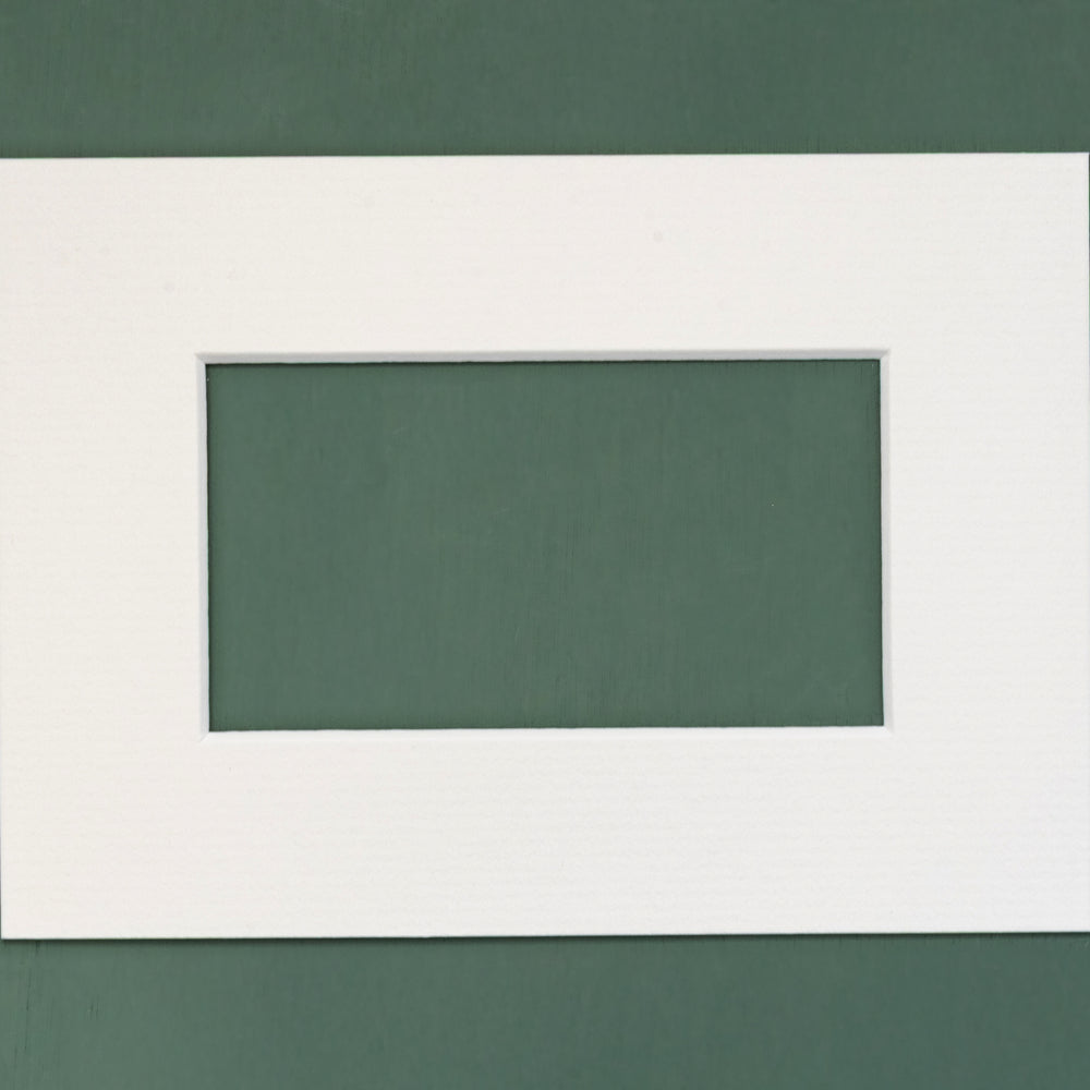 White rectangular mount