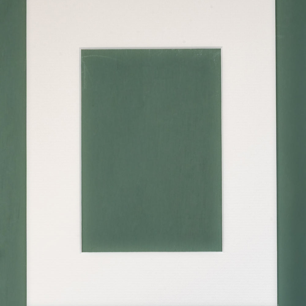 White portrait rectangular mount
