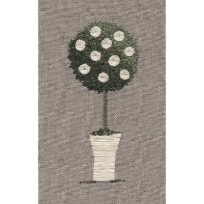 Rose Topiary Tree Kit. Hand Embroidery Kit
