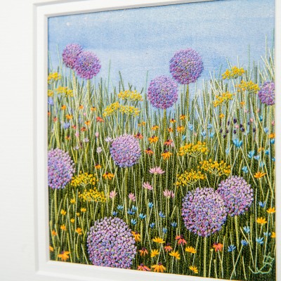alliums in the meadow hand embroidery jo butcher